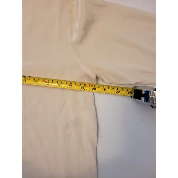 Babaton Womens XS Academy Silk Blouse Button Up Minimalist Sleek Office Classic - Picture 12 of 16